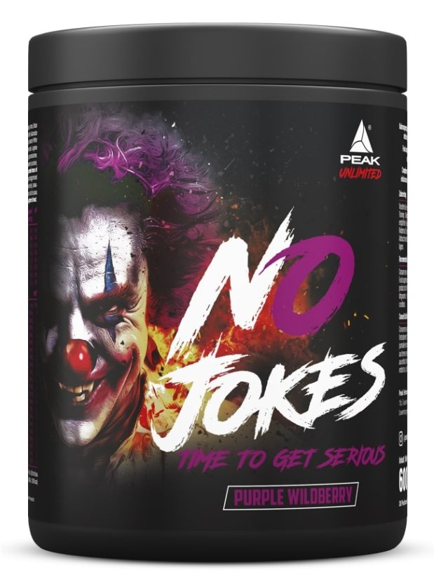 No Jokes - predtréningovka so stimulantmi 600 g - Príchuť: fialová lesná zmes