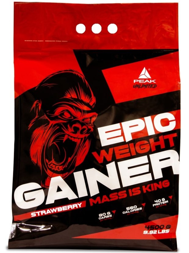 Epic Weight Gainer - rast svalovej hmoty 4500 g - Príchuť: jahoda