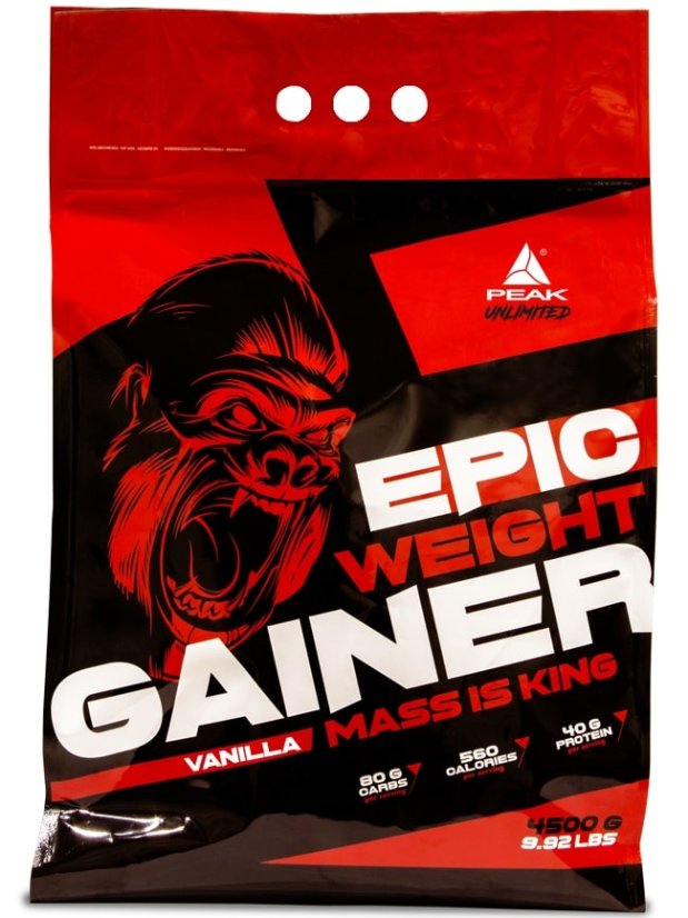 Epic Weight Gainer - rast svalovej hmoty 4500 g - Príchuť: vanilka